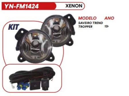KIT FAROL DE MILHA SAV G6 TREND TROPPER 13 EM DIANTE (SEM MOLDURAS)
