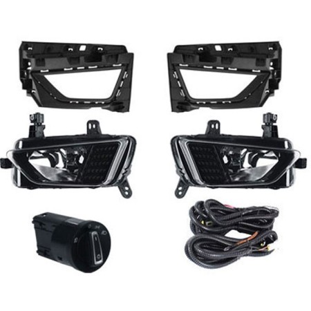 KIT FAROL DE MILHA POLO / VIRTUS 17 S/ DRL SHOCKLIGHT