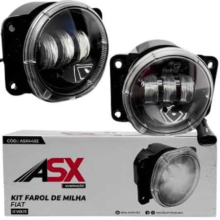 KIT FAROL DE MILHA LED FIAT ASX