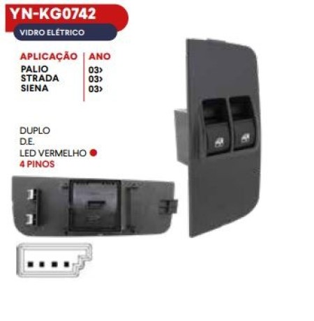 INTER VIDRO CINOY FIAT DUPLO DIANT ESQ PALIO SIENA STRADA 04/12