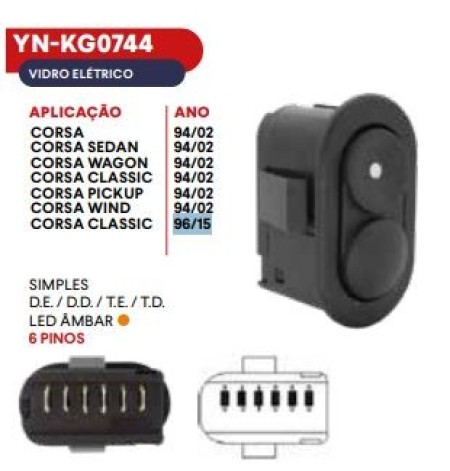 INTER VIDRO CINOY ESQ CORSA CLASSIC 96/15 CORSA HATCH 94/02