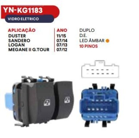INTER VIDRO CINOY 13/15 DUSTER 14/15 SANDERO