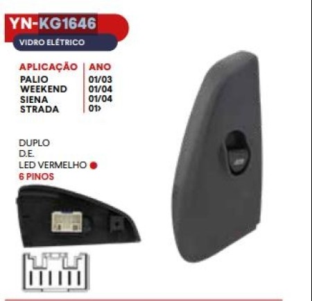 INTER VIDRO CINOY SIMPLES DIANT DIR 2001- 2002 PALIO