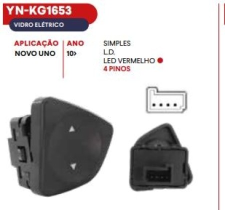 INTER VIDRO CINOY FIAT SIMPLES DIANT/TRAS DIR NOVA UNO 10/14