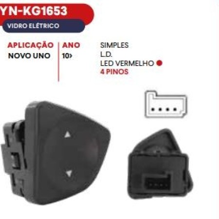 INTER VIDRO CINOY FIAT SIMPLES DIANT/TRAS DIR NOVA UNO 10/14