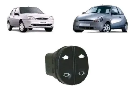 INTER VIDRO CINOY FORD DUPLO DIANTEIRO ESQUERDO 1997/2007 KA - Imagem 2